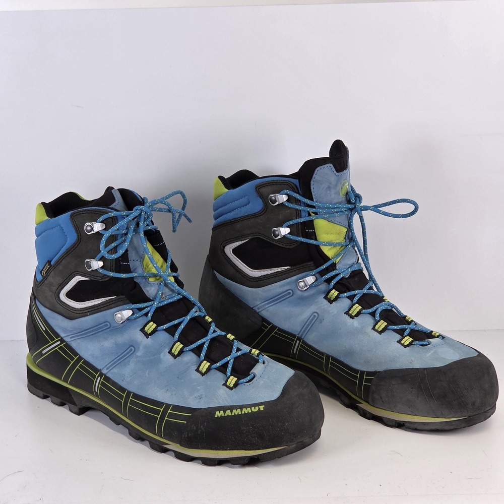 Mammut Boots Mens 12 Blue Kento High GTX Gore-Tex Hiking Winter Michelin Sole